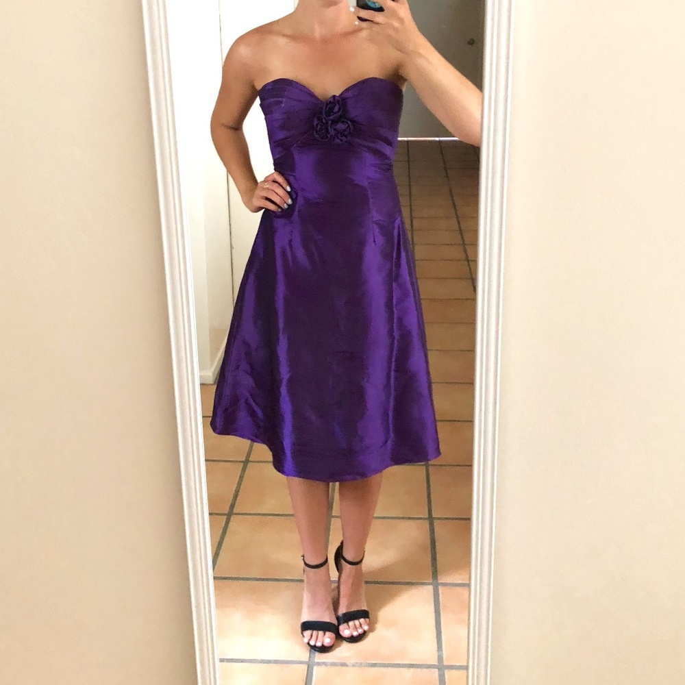 Purple Strapless Bella Formals by Venus Dress!